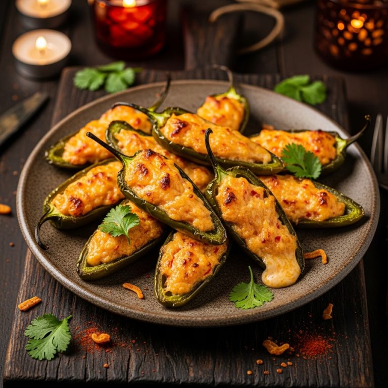 Smoky Pimento Cheese Stuffed Jalapeño Poppers